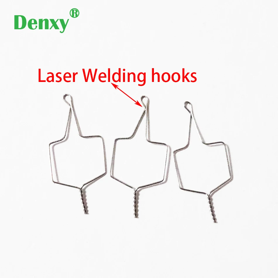 Denxy 500pcs Orthodontic Kobayashi wire Joined Hook Top quality Orthodontic Metal Ligature wire Dental Orthodontic Bracket