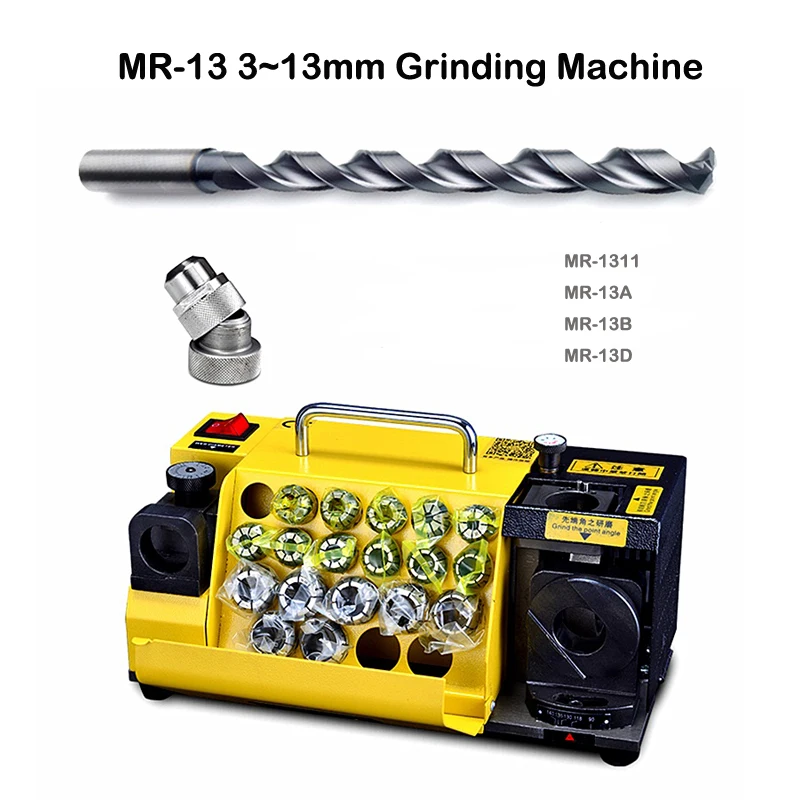 

MRCM Drill Bit Sharpener 110V/220V Portable Angle Grinder Disc Universal Normal Grinding Machine MR-13 2-13MM Bit Sharpen Tool