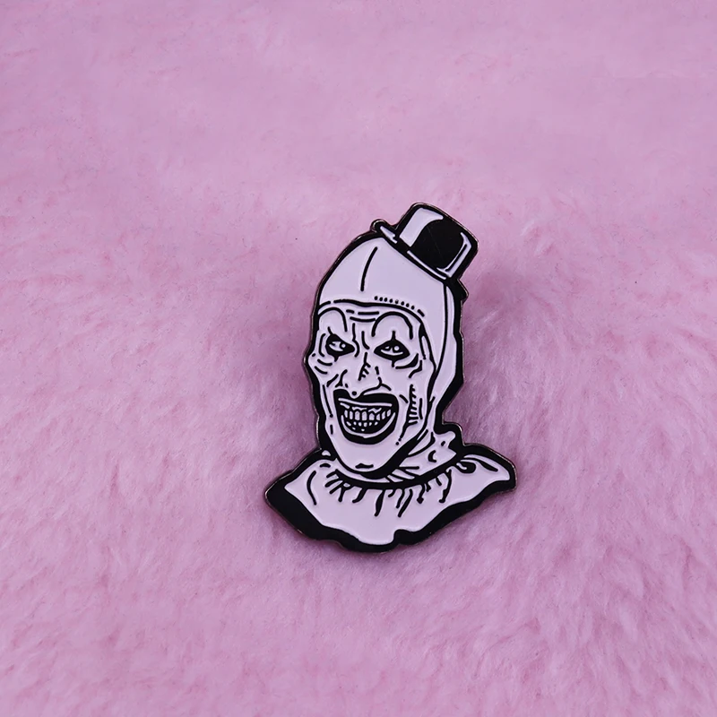 Art the Clown from Terrifier badge cool horror lovers gift