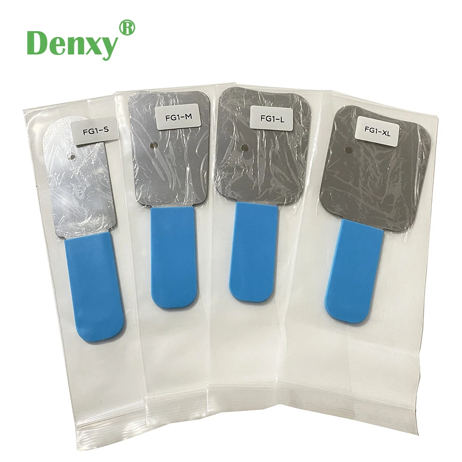 1set/4 pezzi A + fotografia di specchio dentale Denxy di qualità con manico specchi A doppia faccia strumenti dentali materiale dentale