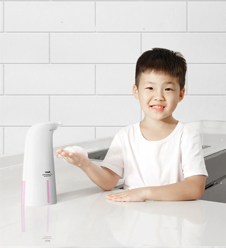 Touchless Badkamer Dispenser Smart Sensor Zeepdispenser Voor Keuken Hand Gratis Automatische Zeep Doseer