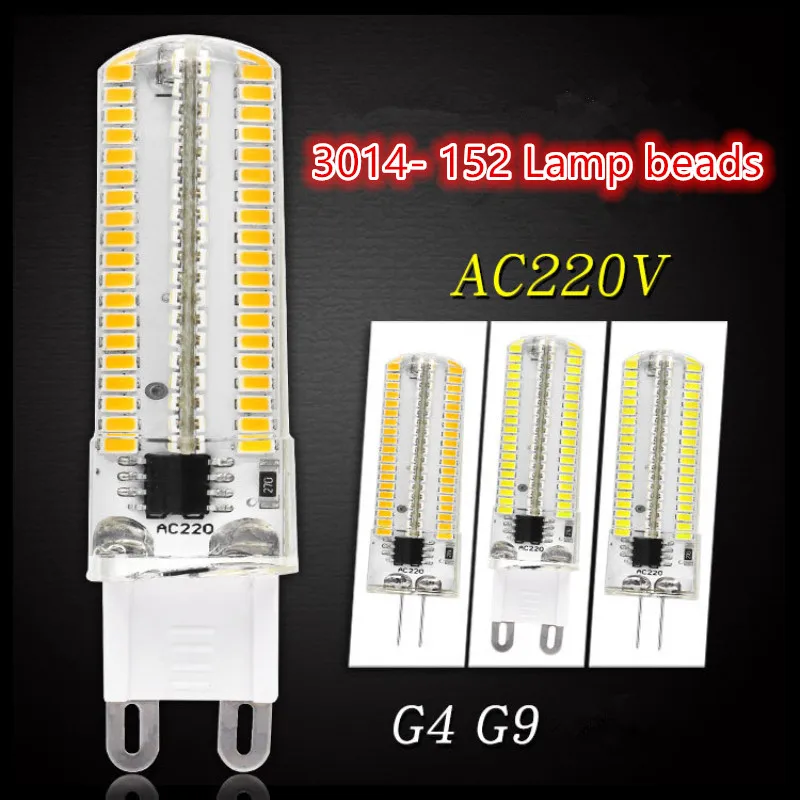 

AC220V LED G4 G9 3014 -152 4W warm Light White Light LED Crystal Bulb Use For Chandelier LED Corn Light LED Bulb