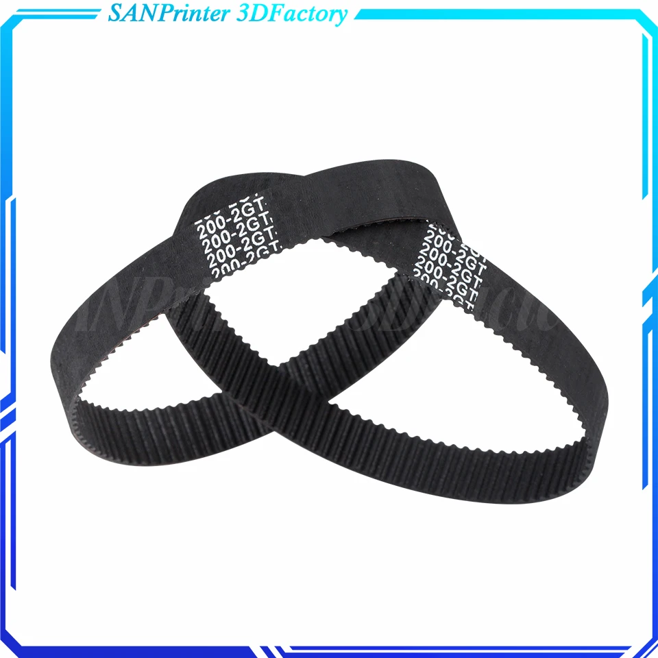 3D Printer Parts C-19 GT2 Closed Loop Rubber 2GT Timing Belt Width 6mm 10mm Length 170 180 200 220 240 250 260 280 294mm