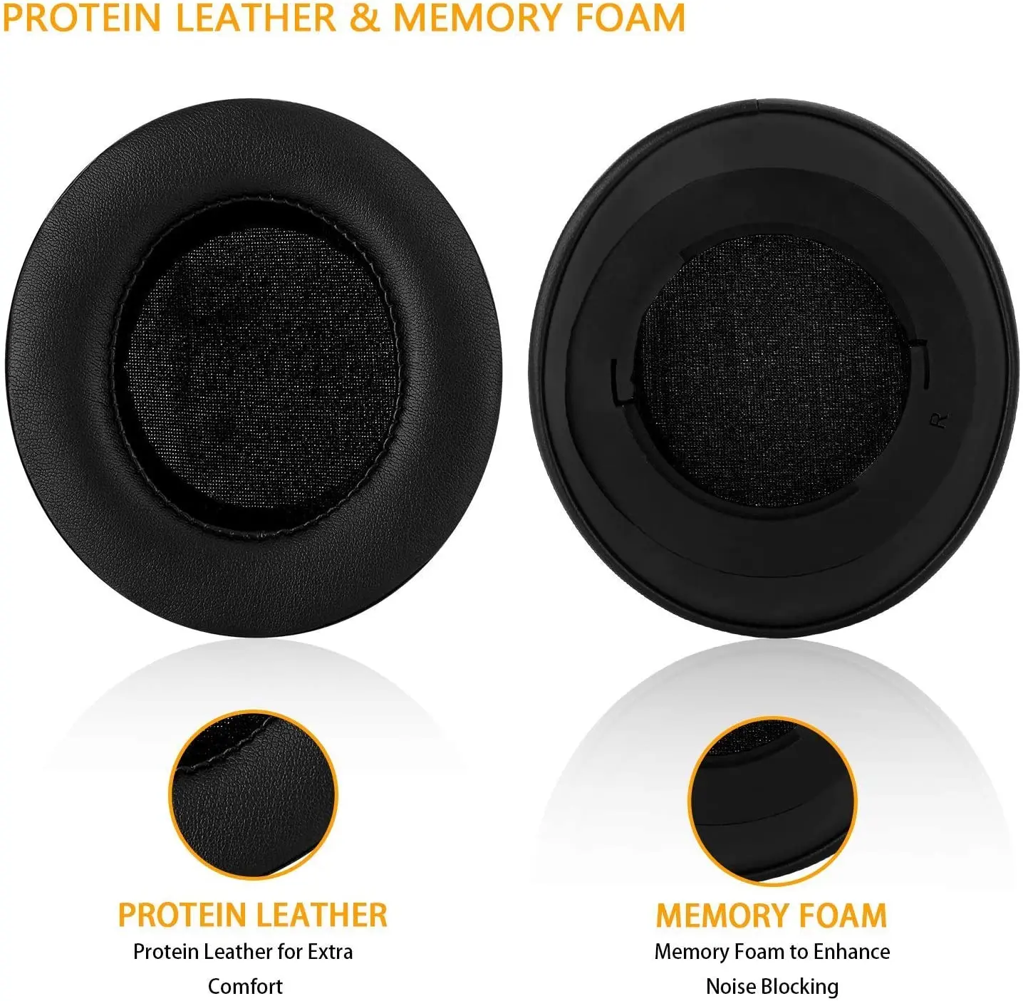 Kraken pro v2-ovais earpads, jarmor substituição memória espuma orelha almofada kit capa para razer kraken pro v2