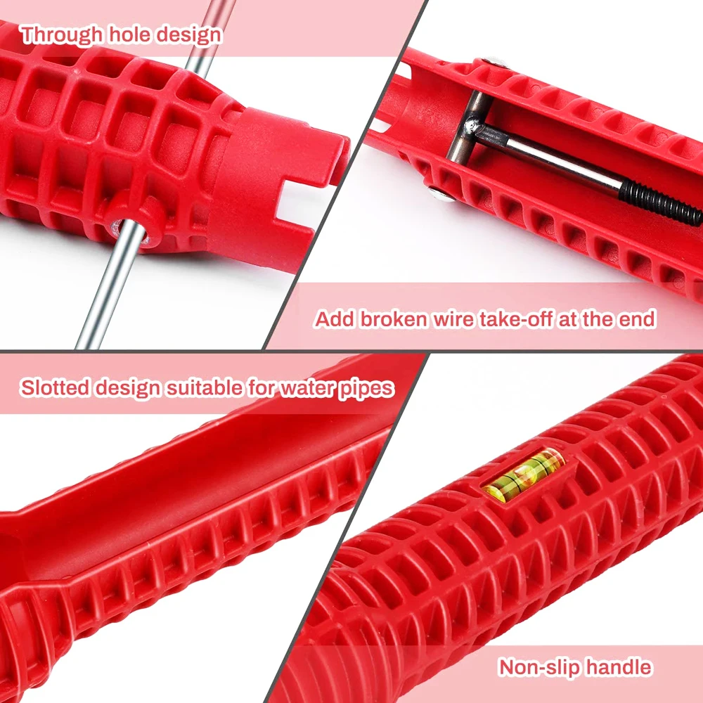 Neue 8 In 1 Multi Key Wildwasserbahn Magie Wrench Sink Sanitär Werkzeuge Magie Schlüssel 8 in 1 Multifunktionale Englisch Schlüssel sanitär Schlüssel Werkzeug – Detail 9