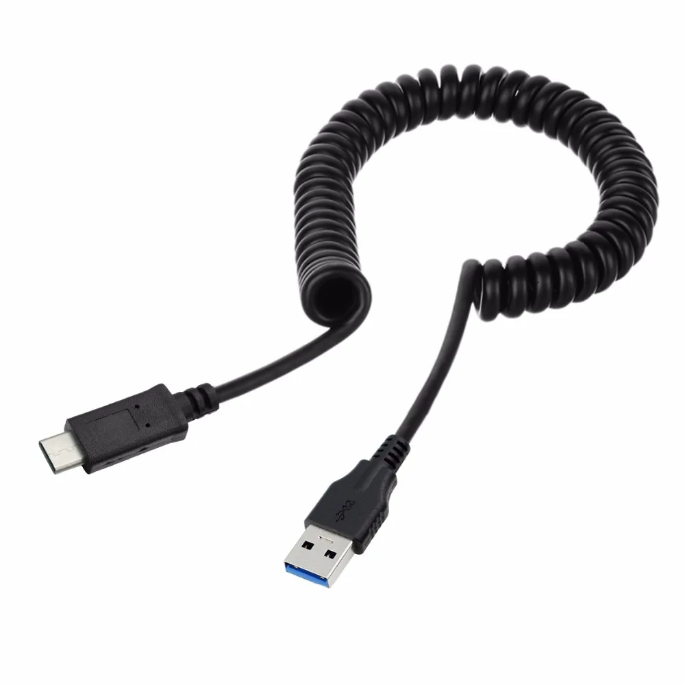 

USB 3.0 A Male to USB 3.1 Type C USB-C Cable Data Stretch Charged Cable for Tablet Mobile Phone Laptop Hard Disk Drive 100cm