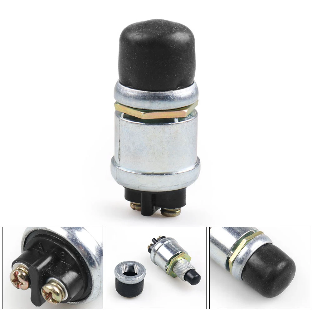 

Waterproof 50A 12V Car Boat Track Switch Push Button Horn Engine Start Starter TT101964