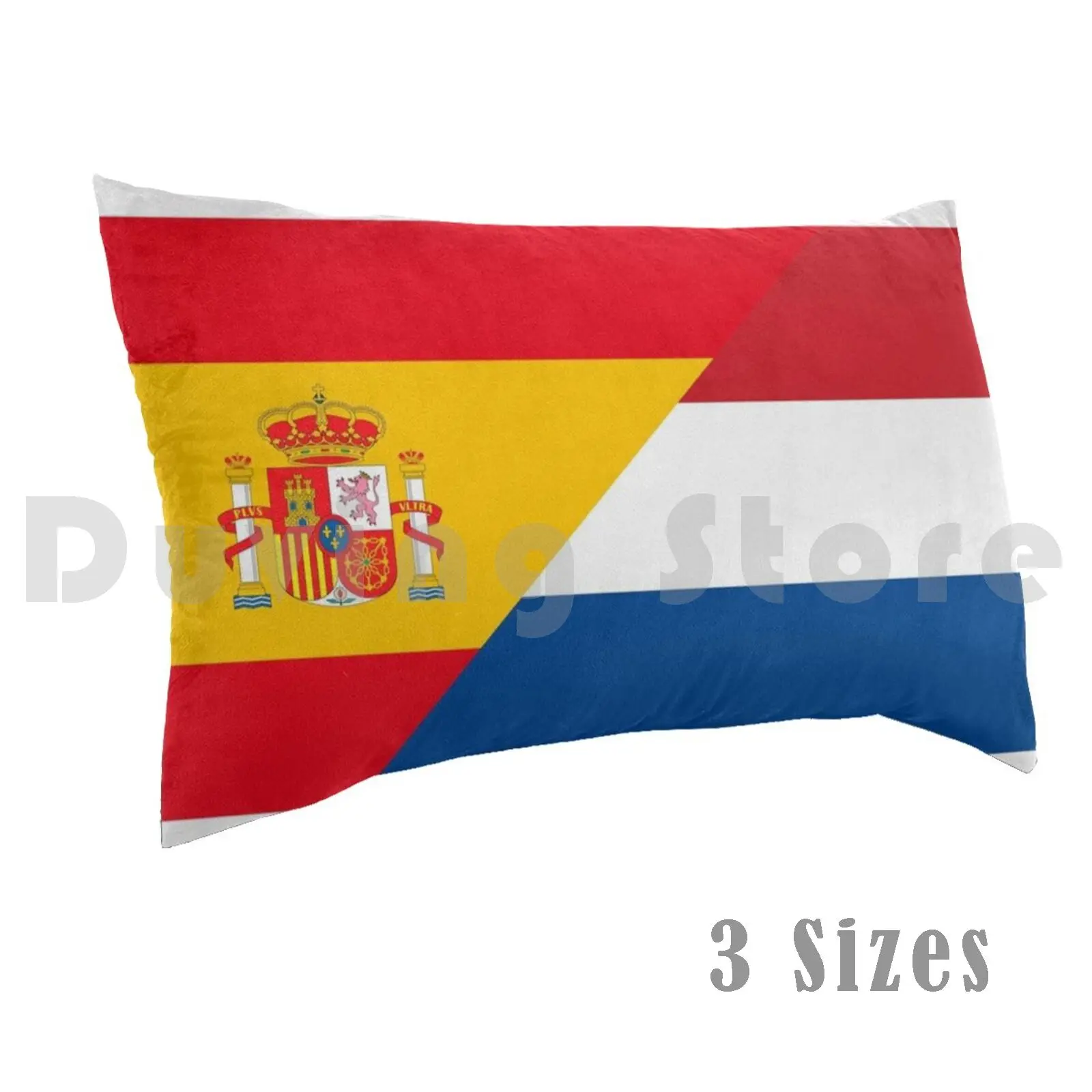 Half Dutch Half Spanish Pillow Case Printed 50x75 Spain Holland Netherlands Spanish Es Dutch Flag Espa ? Ol Half