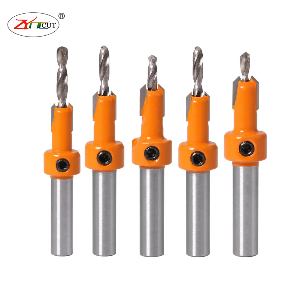 Drill M3x8 M3.2x8 M3.5x8 M4.0x8 Woodworking self tapping screw countersunk drill Countersunk stepped drill for wood screw holes