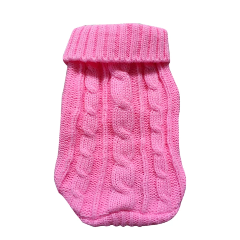 Dog Clothes For Large Small Dogs Jacket Cat Clothing For Pet Dog Sweater Dogs Coat Chihuahua knitted Pure Shirt Cat Vest Costume