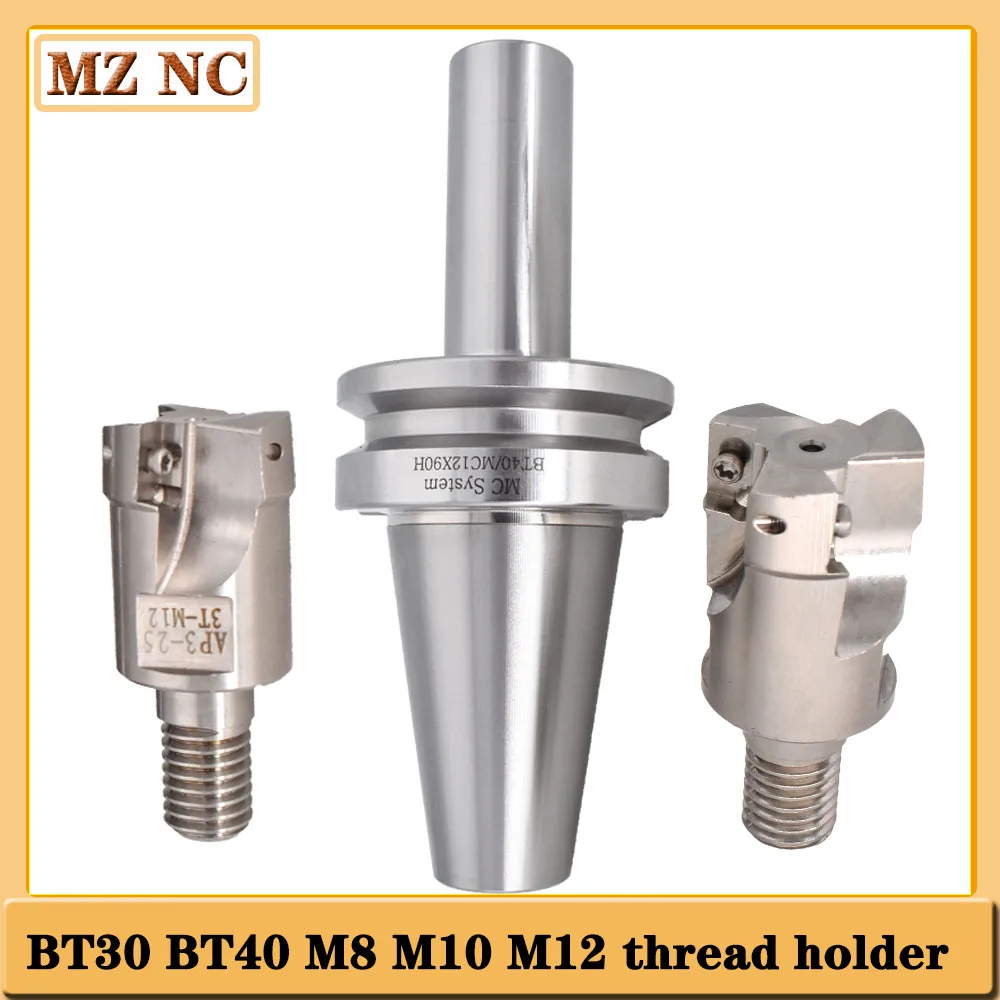 BT30 BT40 M8 M10 M12 M16 thrad holder MC8 MC12 MC10 replaceable cutter head tool holder collet chuck