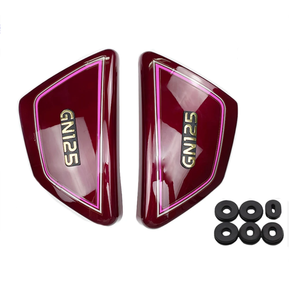 Motorcycle Moto Bike 1Pair Right & Left Frame Side Covers Panels For Suzuki GN125 GN 125 PARTS Original
