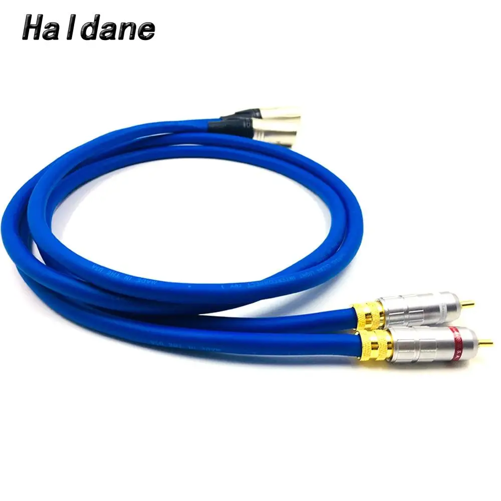 

Haldane Pair Type-016 RCA to XLR Male to Male Balacned Audio Interconnect Cable XLR to RCA Cable with CARDSAS Clear-Light-USA