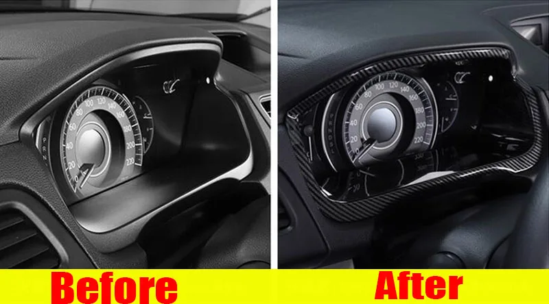 Für Honda CRV CR-V 2012 2013-2016 Carbon Faser Dashboard Rahmen Decor Abdeckung Trim