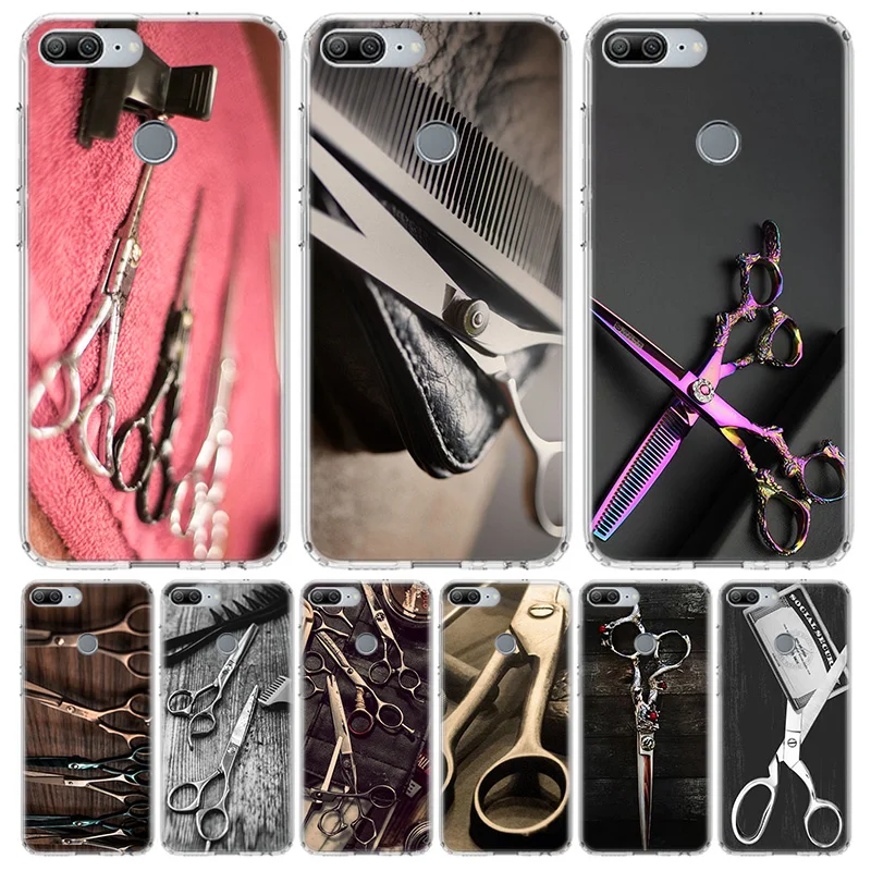 Hair Stylist Scissors Brush Soft Phone Case For Huawei Honor 10 Lite 9 20 8S 8X 9X Y5 Y6 Y7 Y9S P Smart Z 2019 7A 7X 8A Pro Capa