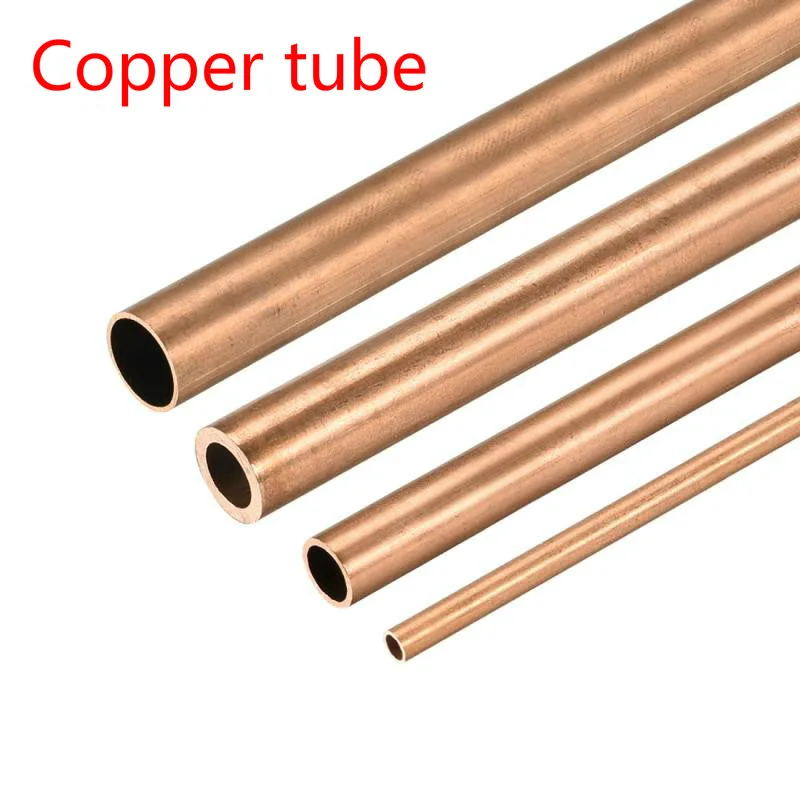 1pcs 6x5x300mm 5x4x300mm 4x3x300mm 3x2x300mm Copper Round  Hollow Straight Pipe Tubing,can be welded and brazed.