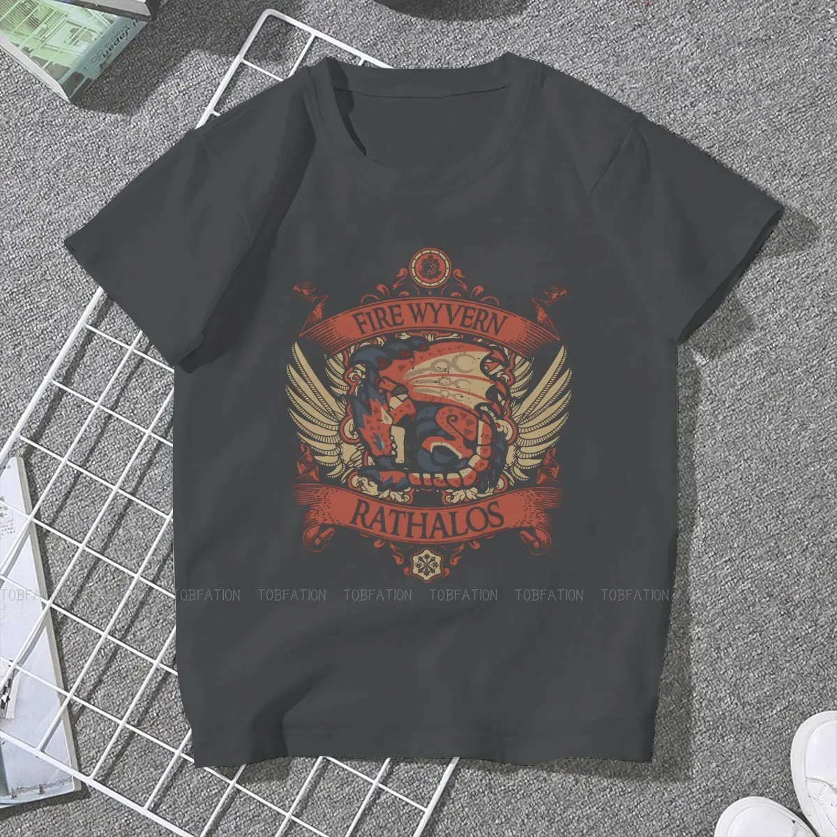 RATHALOS Female Shirts  Large Vintage Women Clothes Harajuku Casual Feminine Blusas