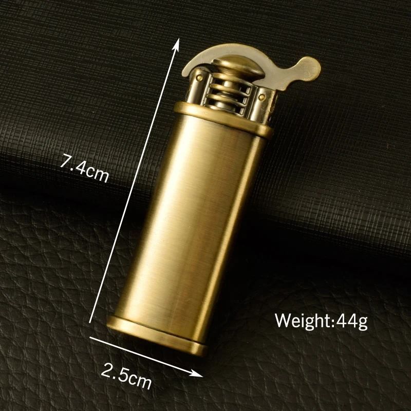 Gasoline Lighter Refillable Grinding Wheel Creative Retro Lighter Kerosene Lighter Gift For Men