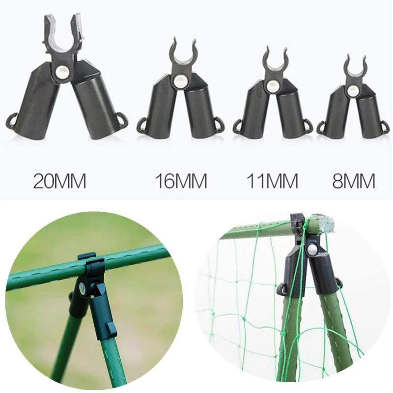 10pcs Climbing Plant Bracket Connector Support Awning Pillar Net A-type Fastener Sprawling Clip Set Up Vine Pipe Garden Tools