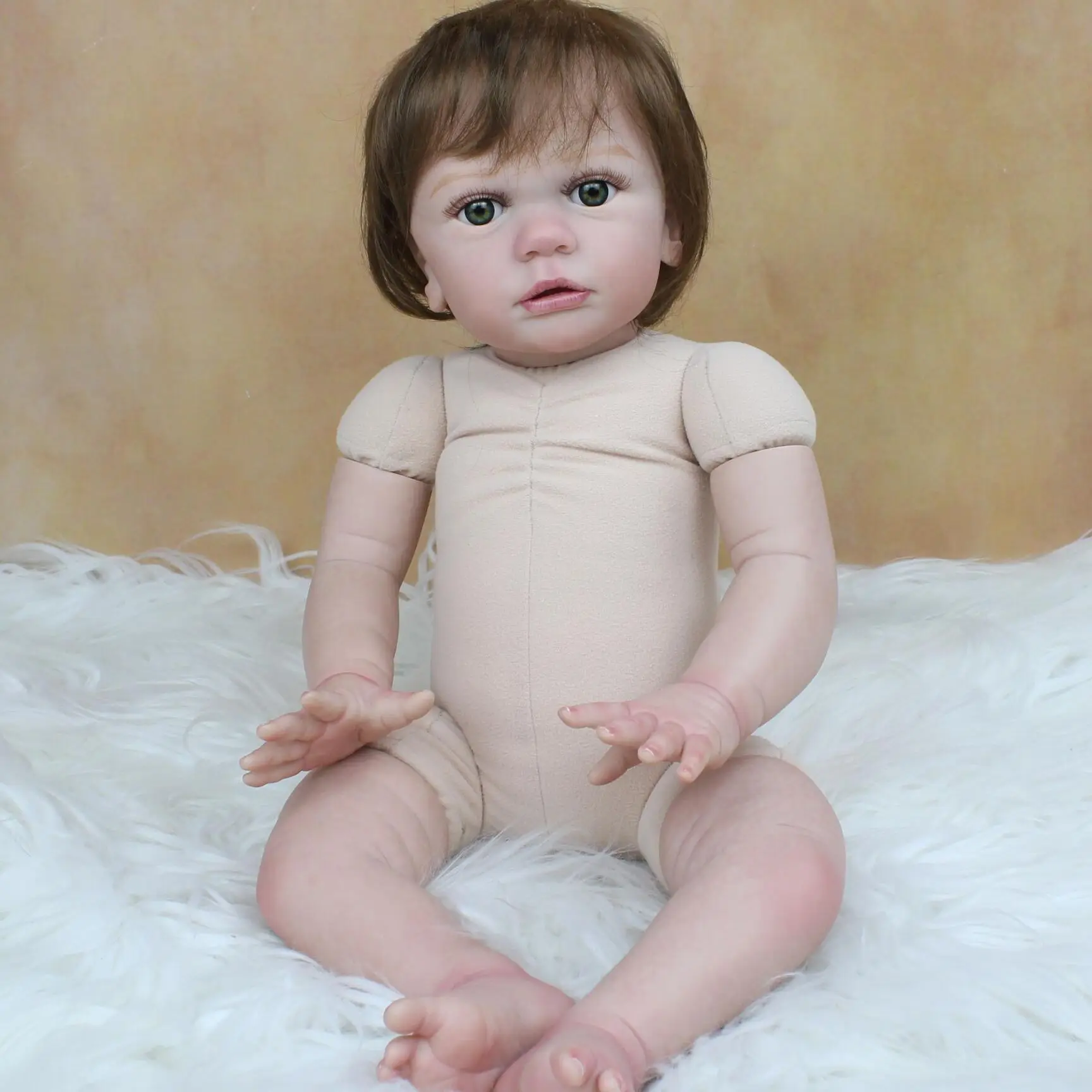 Jouet Kiev illage de bébé fille Reborn en silicone, peau 3D, beurre, vinyle souple, princesse, tout-petit, cadeau d'anniversaire, plusieurs tailles, sans vêtements