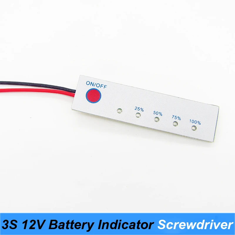 2S 3S 4S 5S 6S 8.4V 12.6V 16.8V 21V 24V 12V bateria litowa wskaźnik naładowania baterii na śrubokręt Tester pojemności baterii wyświetlacz