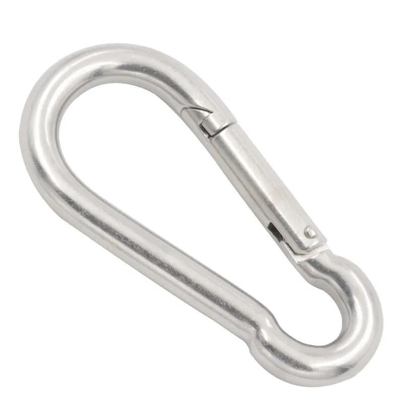 10pc 316 moschettone a molla in acciaio inox moschettone moschettone portachiavi collegamento rapido fibbia M4-M7