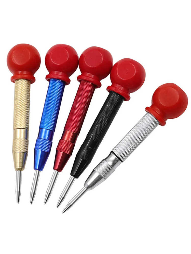 Heavy Duty automatyczny dziurkacz sprężynowy metalowy prasa do drewna Dent Marker Drill — zdjęcie 2