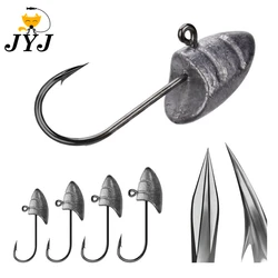 River snail small Jig Head Blood Hook 1.5g 2.5g 3.5g 5g Lead Head Hook Jig Bait Fishing Hooks For Soft Lures Fishing Tackle