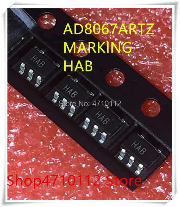 

NEW 10PCS/LOT AD8067ARTZ AD8067ART AD8067 MARKING HAB SOT23-5 IC