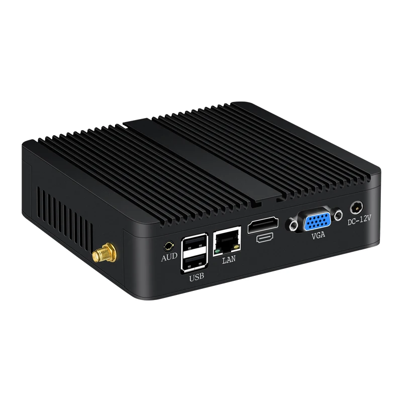 Xcy Fanless Mini Pc Intel Computer Core I5 4200U I3 5005U Gigabit Ethernet Win 10 Linux Thin Client Desktop Minipc micro Nuc Pc