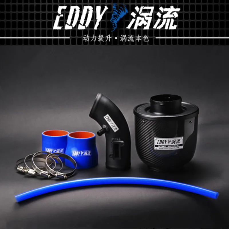 EDDY Intake System Air Intake Pipe & Carbon Fiber Air Filter for Honda City 1.8 2008-2012 City 1.5 2015-2019 Car Engine Parts