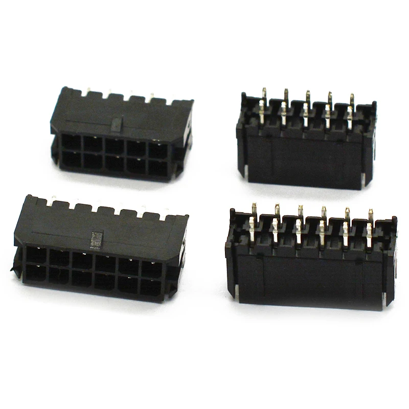 10pcs 43045 Straight pin holder 43025 socket MX3.0mm pitch connector Double row in-line 2x2/ 3/4/5/6-8P