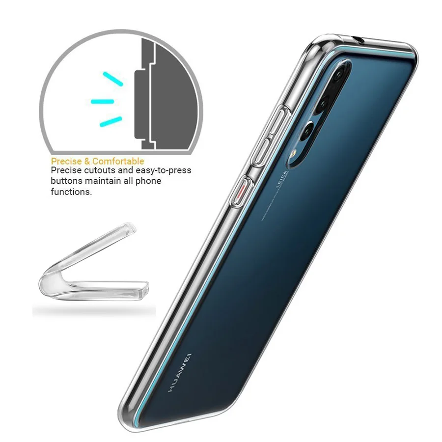 Transparent Case for Huawei P20 Pro Lite TPU Soft Case Cover Ultrathin Clear Silicone Mobile Phone Back Cover P 20 Funda Carcasa