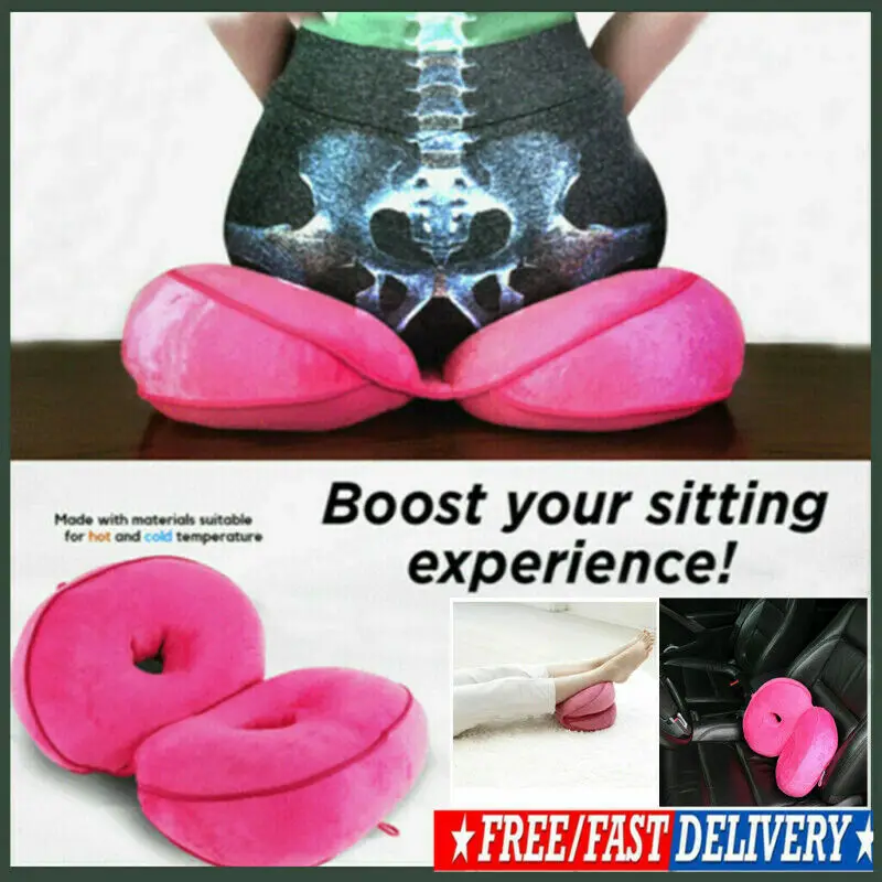 Plush Buttock Cushion Folding Cushion Pillow Dual Comfort Cushion Lift Hips Up Seat Butt Latex Seat Cushion BEST QUALITY