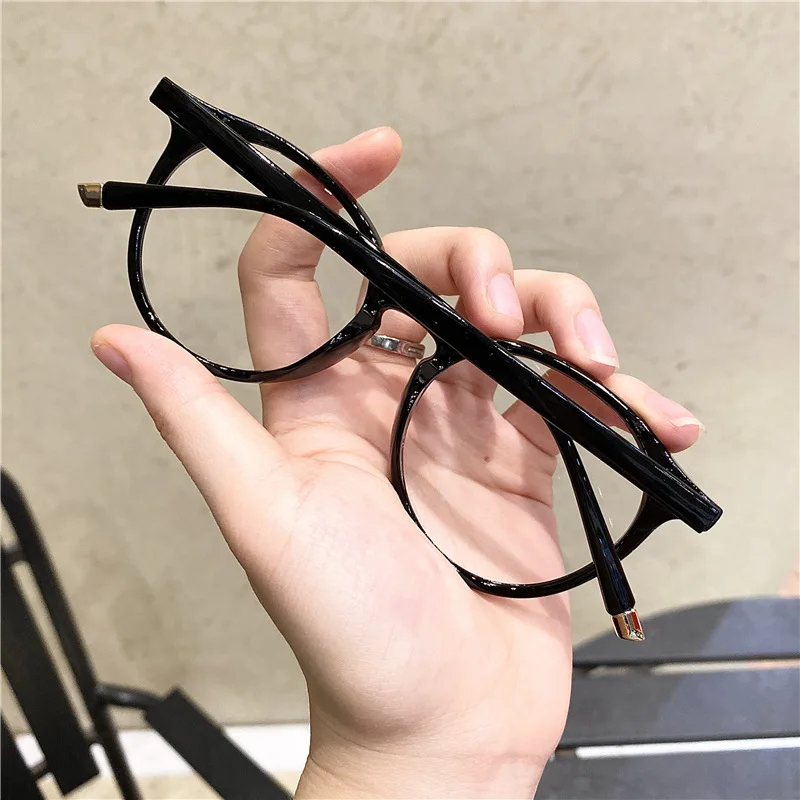 Vintage Round Optical Glasses Women Men Anti Blue Light  Eyeglasses Frame Prescription Transparent Lens Spectacle Frame Unisex