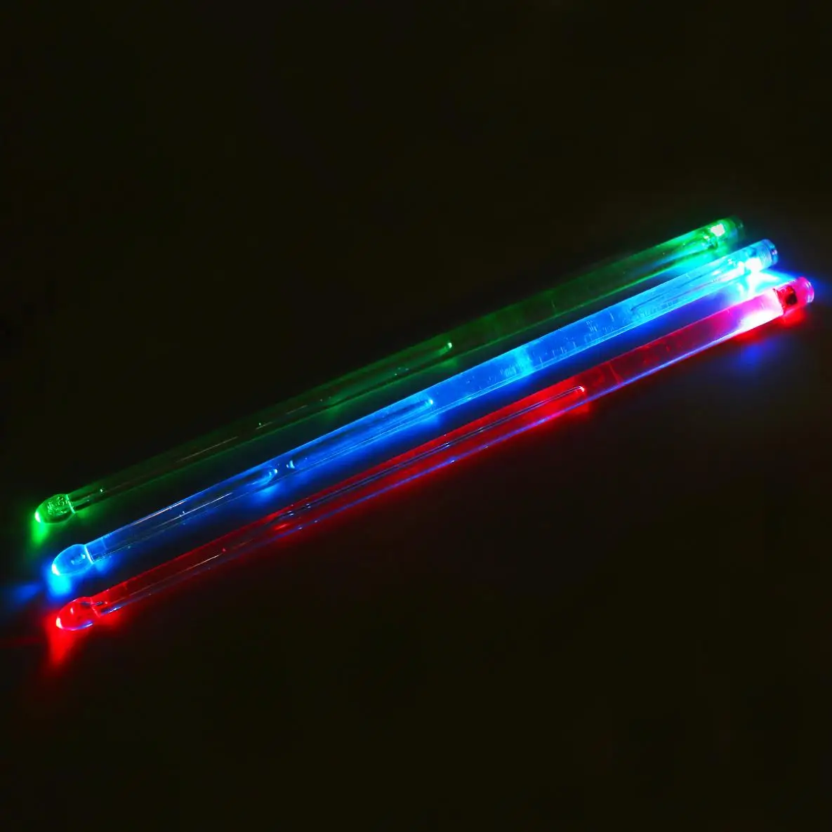 5A LED Drum Stick Noctilucent Glow in The Dark Stage Performance Luminous Jazz Drumsticks Red Green Blue 3 Colors Optional