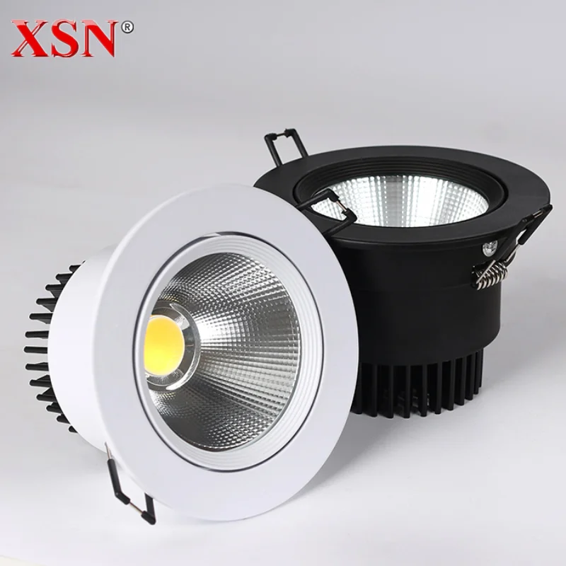 Super Bright Recessed LED Dimmable Downlight COB 3W 5W 7W 12W 15W 20W 30W LED Ceiling Spot Light LED Ceiling Lamp AC 110V 220V