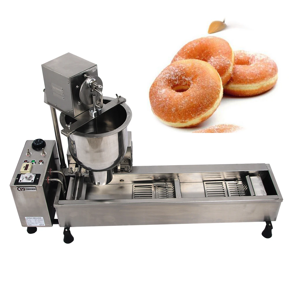 500-800 PCS/Hr Commercial Full Automatic Donuts Machine 110V 220V 3000W Stainless Steel Donuts Maker doughnut making machine