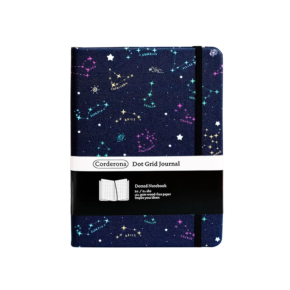 

B6 Zodiac Pullet Tower Tourne Liend Rulued Eureake Band 160GSM Ультра Толстая Бумага Путешествия Планировщик Дневник Жесткий Крышка Ноутбука