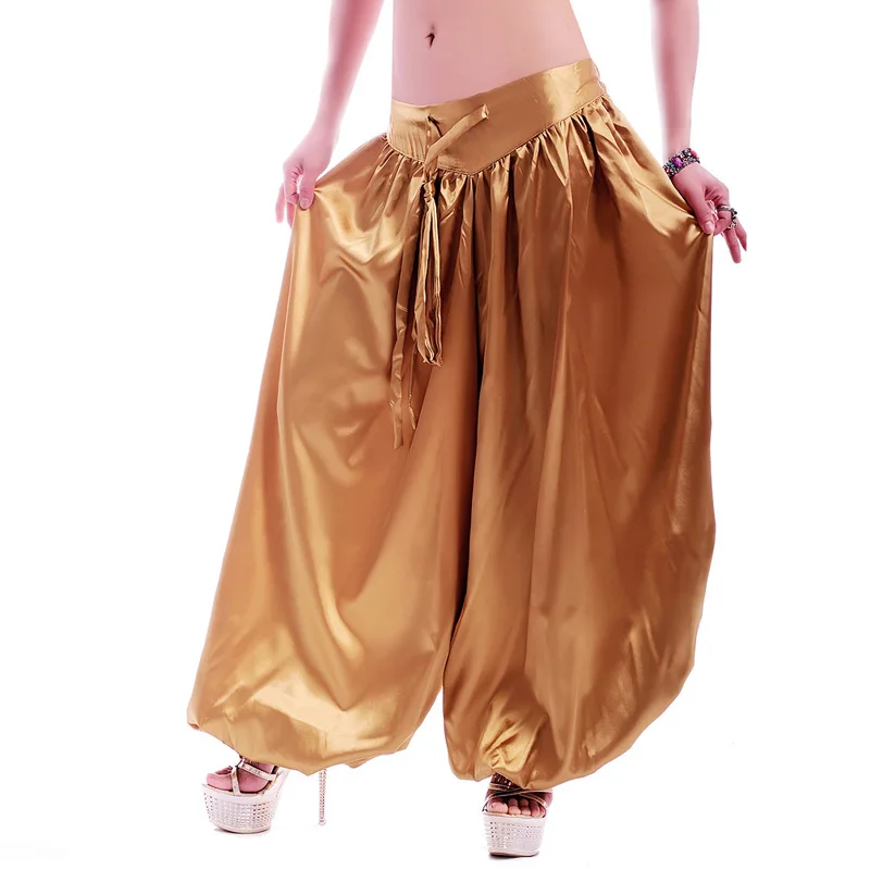 Hot ATS Tribal Belly dance trousers Fashion Dance Costume belly dancing pants Belly dancing satin bloomers Dance Pantaloons-9002