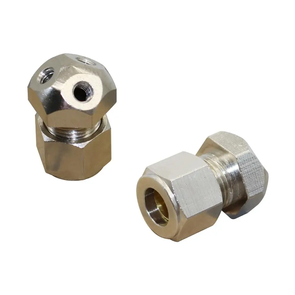 

3 Nozzles Seat 3/8" Slip Lock Connector 3/16" Thread Interface Misting Nozzle Holder 9.52mm Hose Quick Connecting Coupling 3pcs