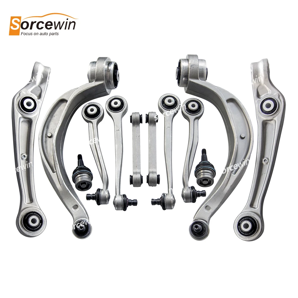 12Pcs for AUDI A4 A5 A6 A7 Sportback Avant Q5 Front Suspension Parts Control Arm Left Upper Ball Joint 8K0407509A 8K0407510A