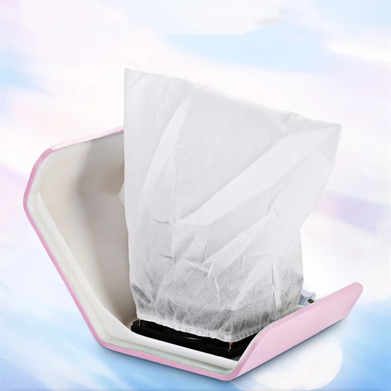 Nail Dust Collector Bag Non-Woven Nail Equiment Replacement Thicken Bags Washable Manicure Vacuum Clean Nail Elastic Salon Tools