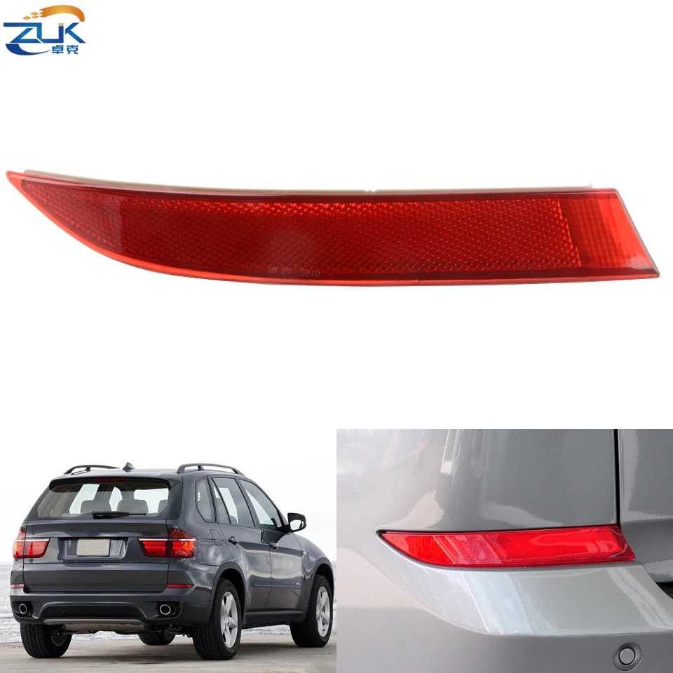 ZUK Rear Bumper Reflector Fog Light Fog Lamp For BMW X5 E70 LCI 30DX 30IX 35DX 35IX 40DX 40IX Year 2009 2010 2011 2012 2013