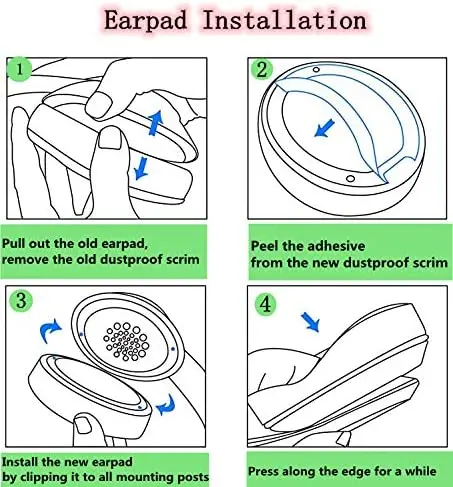 وسائد أذن بديلة Solo 3.0 متوافقة مع سماعات الرأس اللاسلكية Beats Solo2 Solo3