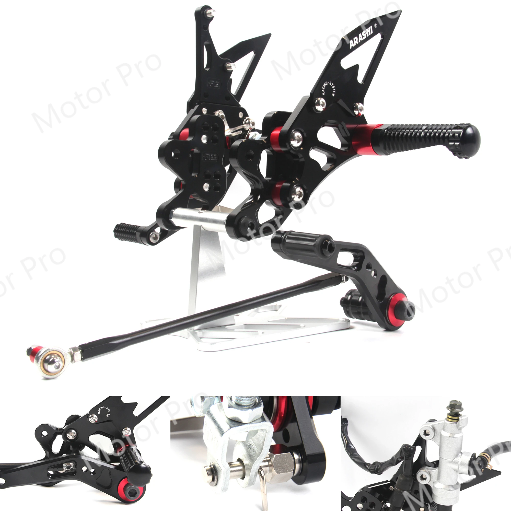 Adjustable Footrests For SUZUKI GSXR 600 750 2011 - 2023 2012 2013 2014 2015 2016 2017 Foot Rest Rearset Pedal GSX-R750 GSXR600