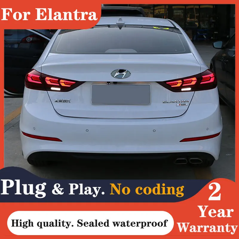 Car Styling Tail Lamp for Hyundai Elantra LED Tail Light 2017-2019 Elantra DRL Dynamic Signal Brake Reverse auto Accessories