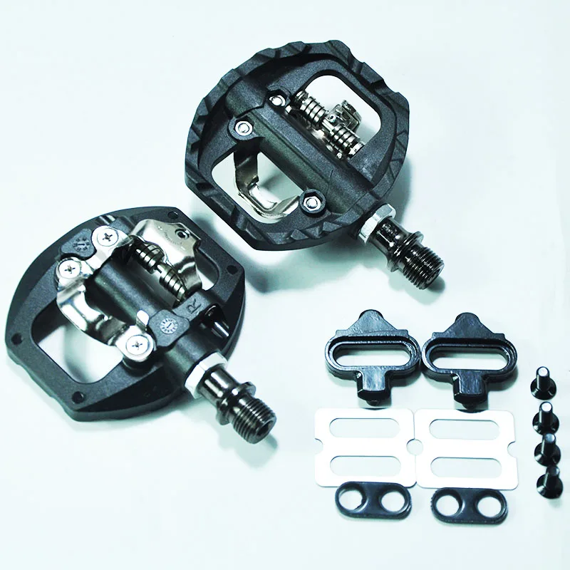NEUE SYUN-LP Schwarze Nylon-DU+Lager MTB Mountain XC Klickpedale für Fahrräder, SPD-Fahrradpedale inkl. Cleats, Fahrradteile – Detail 1