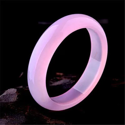 zheru jewelry natural agate chalcedony 54-64mm pink purple bracelet elegant princess jewelry send mother to girlfriend