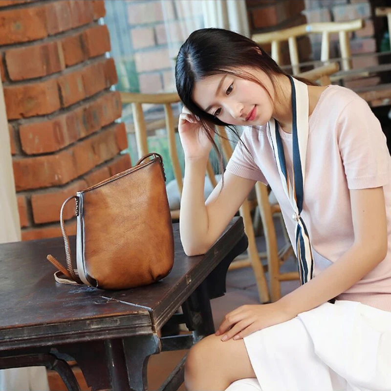 Shoulder Bag Purse Mini Women's Summer Vintage Luxury Genuine Leather Design Evening Handcraft Small Crossbody Bags For Women